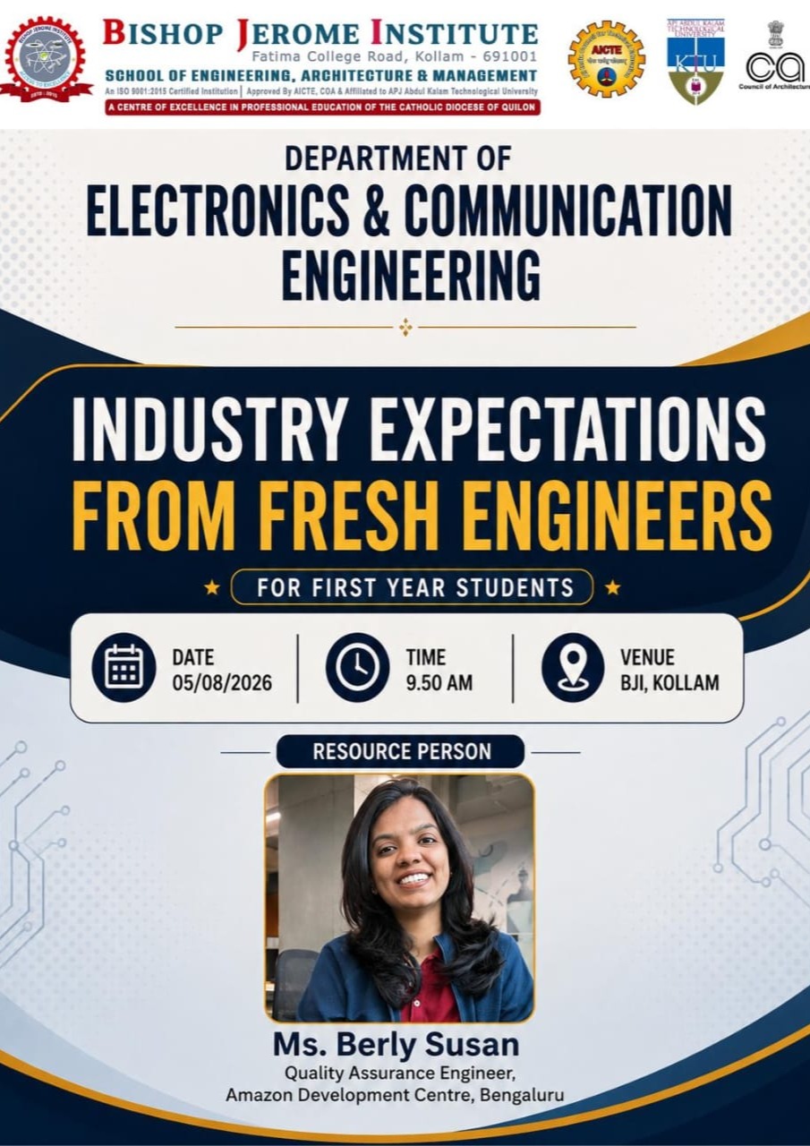 Bridging Academia & Industry: Department of ECE Organizes Expert Session on Industry Expectations for First-Year Students